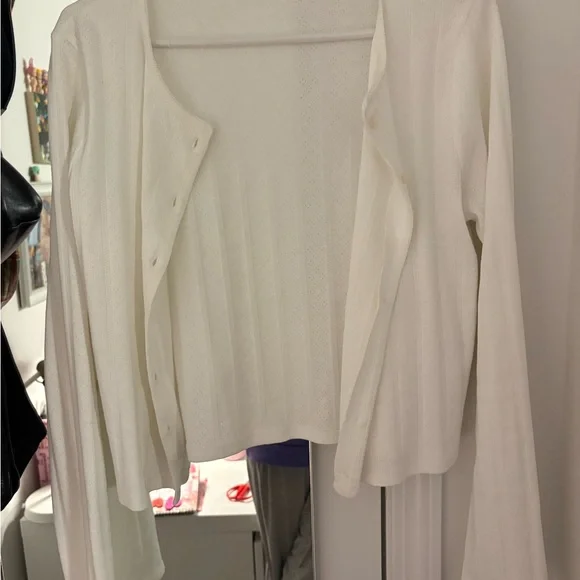 Reformation Cream Knit Top - Picture 2 of 5